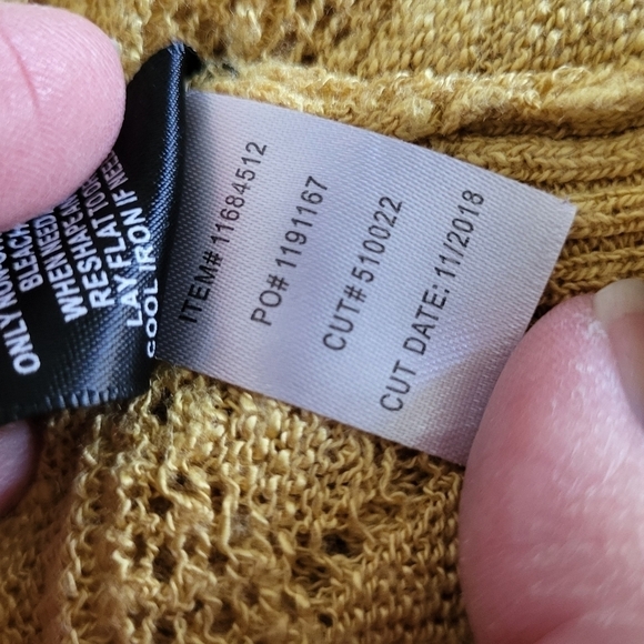 Torrid Yellow Pointelle Drape Open Front Cardigan Size 2X - Picture 8 of 10